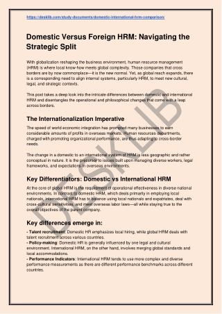 Domestic Versus Foreign HRM_ Navigating the Strategic Split -PDF
