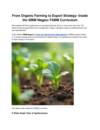 From Organic Farming to Export Strategy_ Inside the SIBM Nagpur FABM Curriculum
