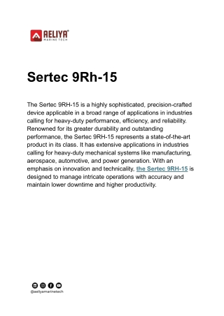 sertec 9rh 15