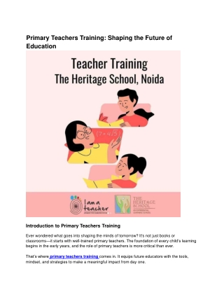 Primary-Teachers-Training_-Shaping-the-Future-of-Education