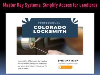 Master Key Systems Simplify Access for Landlords