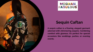 sequin caftan