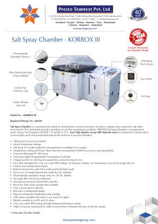 How to Choose the Best Salt Spray Chamber for Accurate Testing