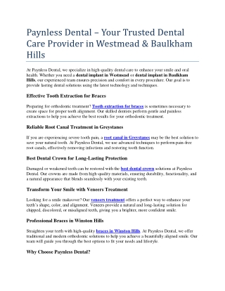 Your Trusted Dental Care Provider