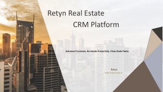 Core Features of Retyn Real Estate CRM