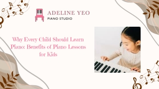 Why Every Child Should Learn Piano