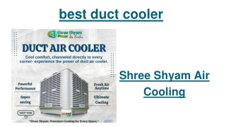 best duct cooler