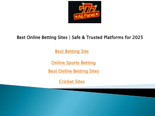 Best Online Betting Sites  Safe & Trusted Platforms for 2025