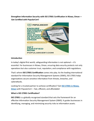 strengthen information security with iso 27001