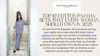 Top 10 Cotton Pajama Sets That Every Woman Should own in 2025