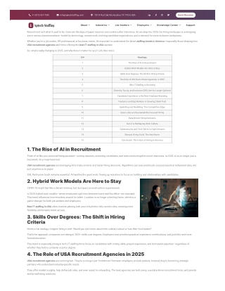 2025 Staffing Trends That Will Redefine Hiring in America