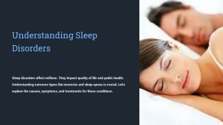 understanding sleep disorders
