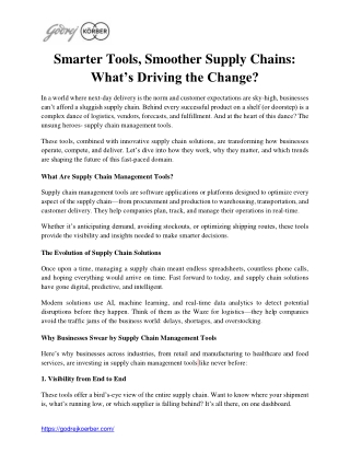 Smarter Tools, Smoother Supply Chains_What’s Driving the Change