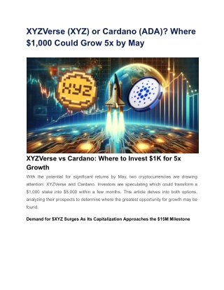 XYZVerse (XYZ) or Cardano (ADA)_
