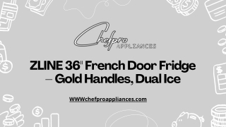 zline 36 french door fridge gold handles dual ice