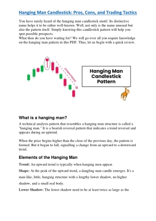Hanging Man Pattern for Smart Trading