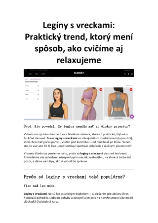 leginy s vreckami