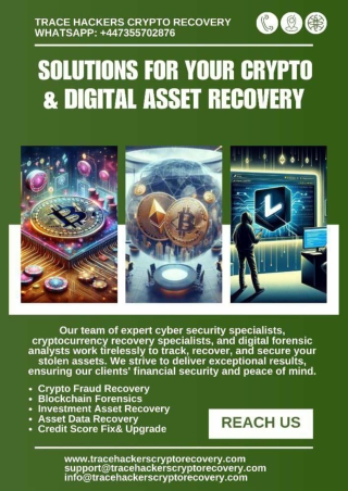 TRACE HACKER'S CRYPTO RECOVERY IS A GENUINE CRYPTO RECOVERY COMPANY