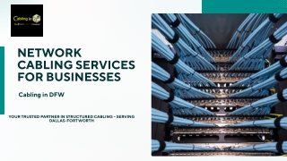 Network Cabling Services for Businesses