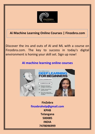 ai machine learning online courses finzebra com