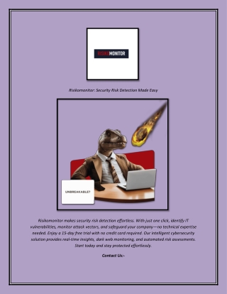risikomonitor security risk detection made easy