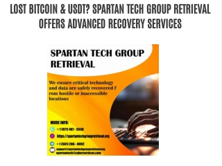 lost bitcoin usdt spartan tech group retrieval