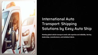 international auto transport shipping solutions