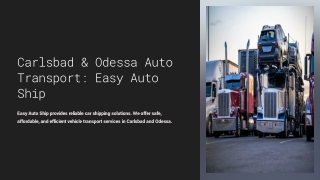 carlsbad odessa auto transport easy auto ship