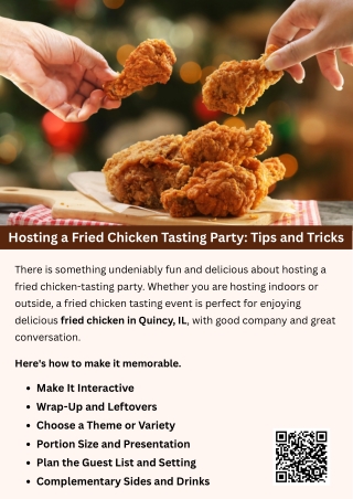 Hosting a Fried Chicken Tasting Party: Tips and Tricks