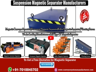 Suspension Magnetic Separator Manufacturers
