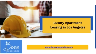 Luxury Apartment Leasing in Los Angeles - www.bessaproperties.com