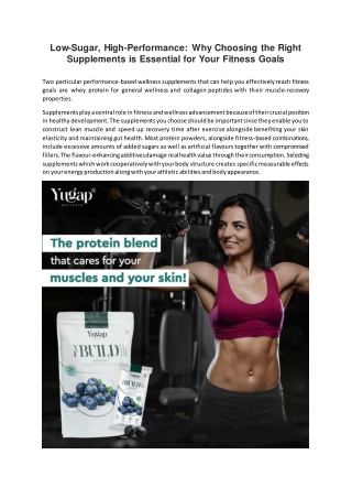 low sugar high performance why choosing the right