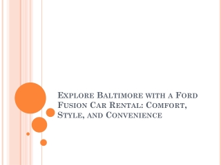 Convenient Car Rentals in Essex, Maryland