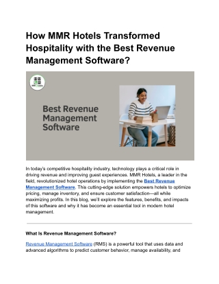 Best Revenue Management Software
