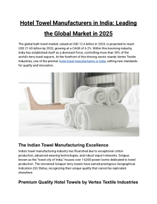 Hotel_Towel_Manufacturers_in_India_Leading_the_Global_Market_in