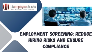employment screening reduce hiring risks
