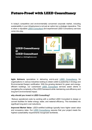 future future proof with leed consultancy proof