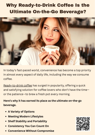 Why Ready-to-Drink Coffee Is the Ultimate On-the-Go Beverage?