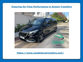 Ensuring On-Time Performance in Airport Transfers