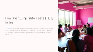 teacher eligibility tests tet in india