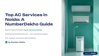 Top-Rated AC Services in Noida: Your Ultimate Guide to Year-Round Comfort