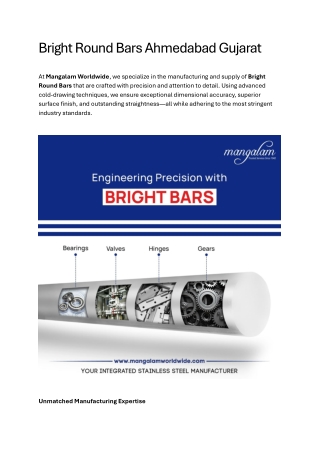 Bright Round Bars Ahmedabad Gujarat