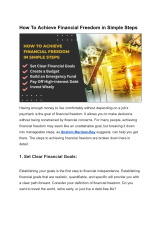 Unlock Wealth with Ibrahim Mardam-Bey’s Simple Steps