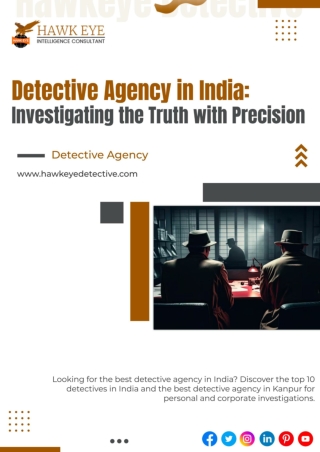 Detective Agency in India - Investigating the Truth with Precision