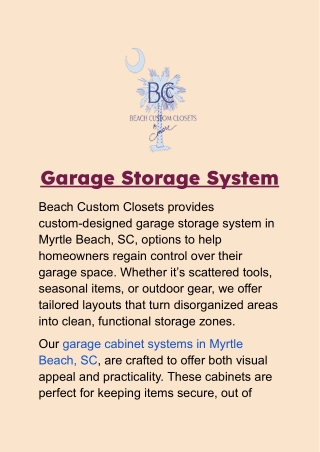 garage storage system