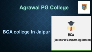 BCA college In Jaipur