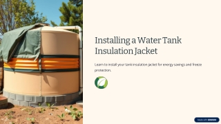 How do I install a water tank insulation jacket?