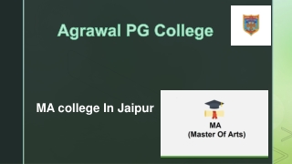 MA college In Jaipur