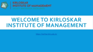Kirloskar Institute of Management – Among Pune & Harihar's Premier PGDM Colleges