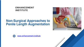 Non-Surgical Approaches to Penile Length Augmentation